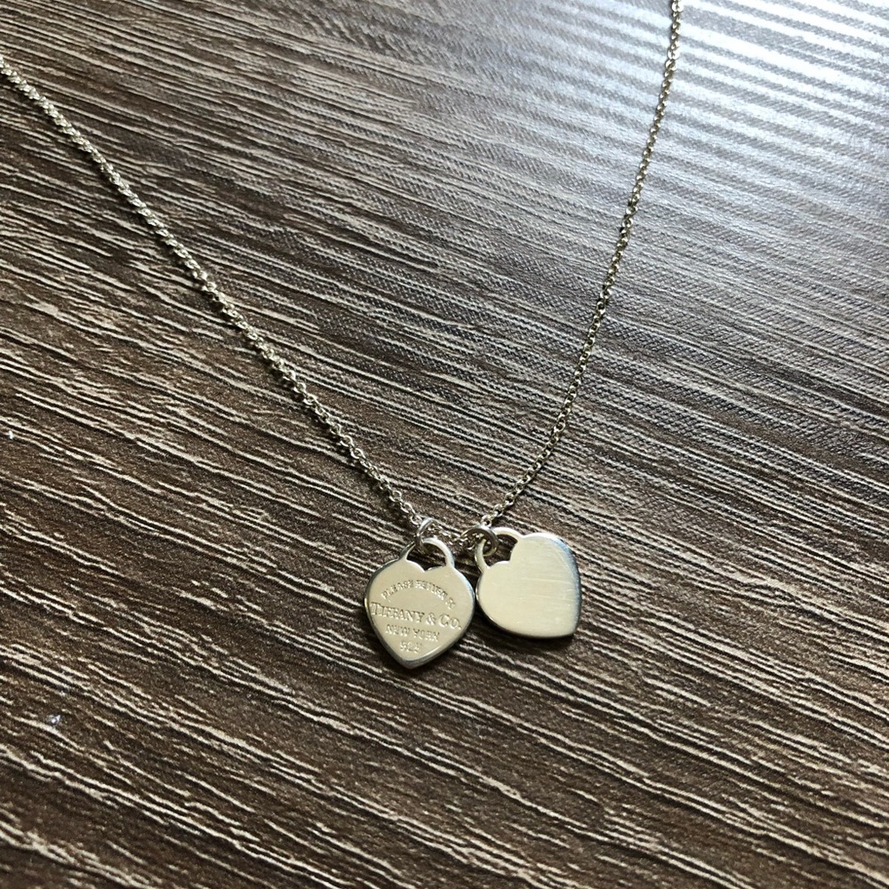 Return to Tiffany Mini Double Heart Tag Pendant